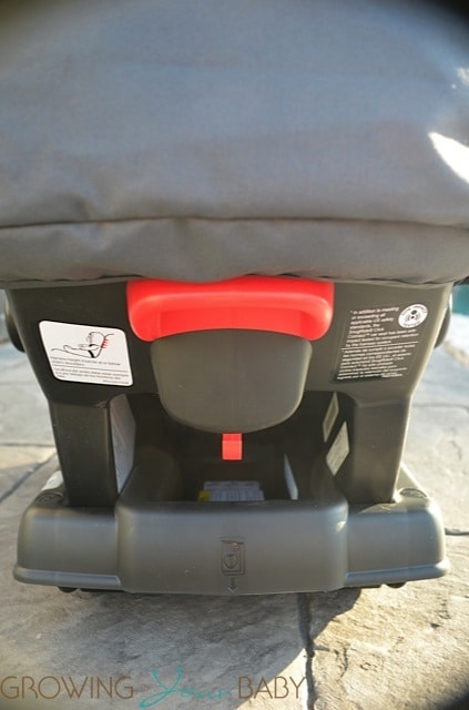 Graco Click Connect Infant Car Seat - back of seat