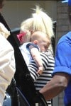 Gwen Stefani Leaves Joel Silver's Memorial Day party with son Apollo