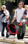 Gwen Stefani and Gavin Rossdale at Coldwater Canyon Park with Kingston and Zuma