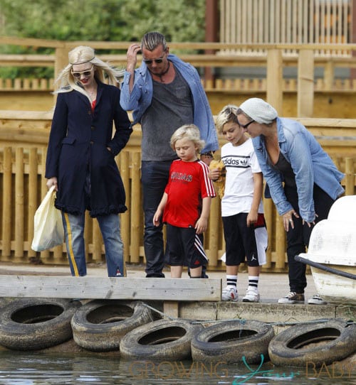 Gwen Stefani & Gavin Take Their Boys To Woburn Safari Park