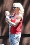 Gwen Stefani and baby Apollo at Zumas graduation