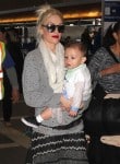 Gwen Stefani arrives at LAX with son Apollo