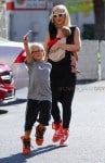 Gwen Stefani out in LA with her sons Zuma and Apollo