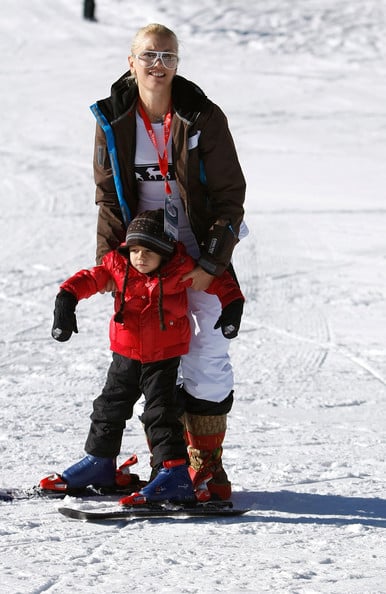 Gwen Stefani with Kingston at the 17th Annual Deer Valley Celebrity Skifest