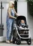 Gwen Stefani with son Apollo out in London