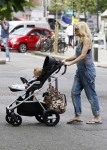 Gwen Stefani with son Apollo out in London