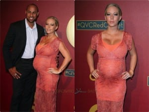 Hank Baskett and a Pregnant Kendra Wilkinson attends 5th Annual QVC Red Carpet Style Event