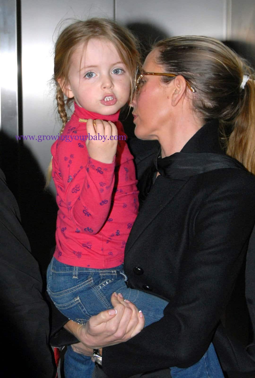 Heather Mills and Beatrice McCartney at The Airport Growing Your Baby