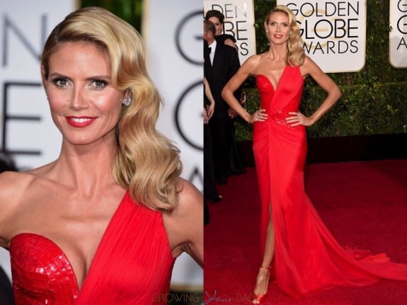 Heidi Klum at the 72nd annual Golden Globe Awards