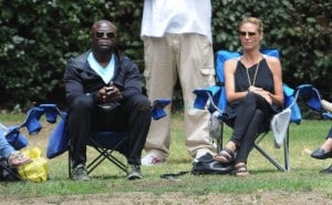Heidi Klum with ex-husband Seal  at the Soccer field