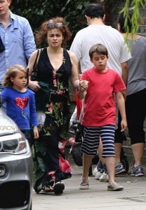 Helena Bonham Carter and husband Tim Burton take stroll through Hampstead with their two children, Billy and Nell