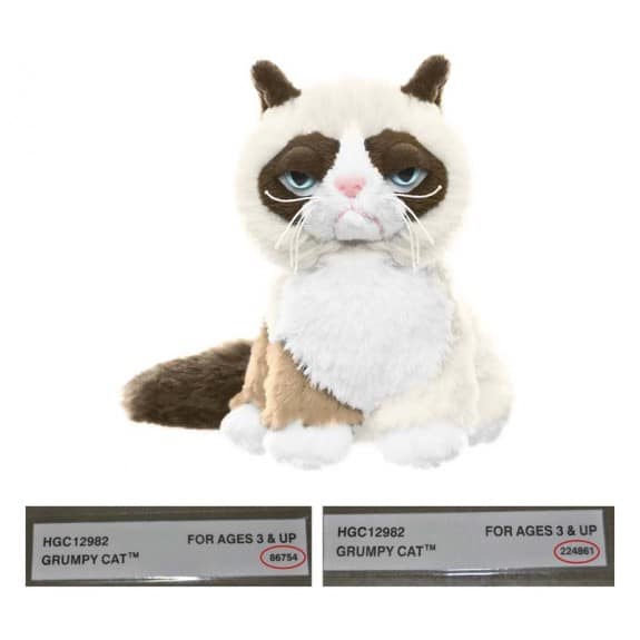 Image of recalled Grumpy Cat 5" Sitting