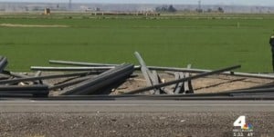 Image of scene - bus accident rebar on road