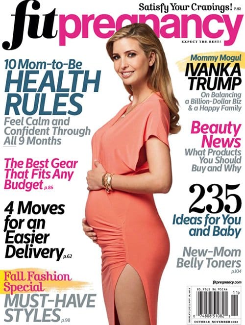 Ivanka Trump Fit Pregnancy cover October:November 2013