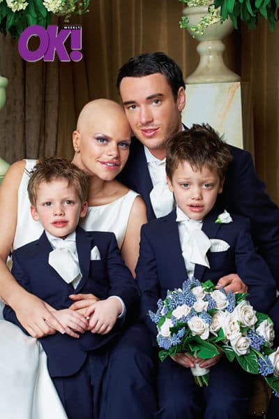 Jade Goody with sons Freddie and Bobby