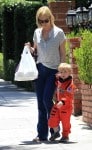 January Jones out with son Xander