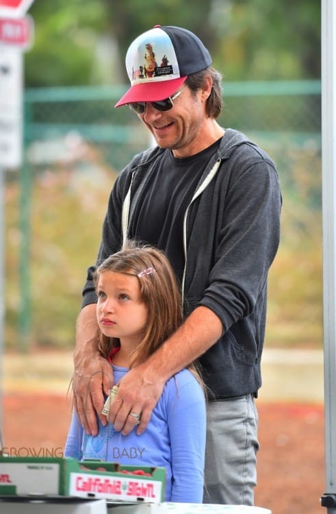 Jason Bateman out in LA with his daughter Frances