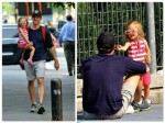 Jason Hoppy at the park in NYC with daughter Bryn