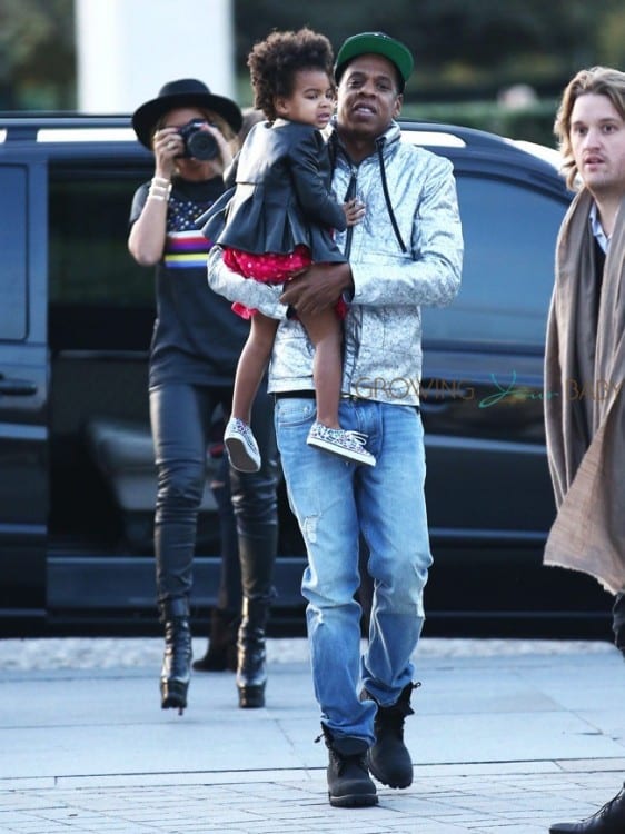 Jay Z and Beyonce arrive at the Louvre with daughter Blue Ivy out in Paris