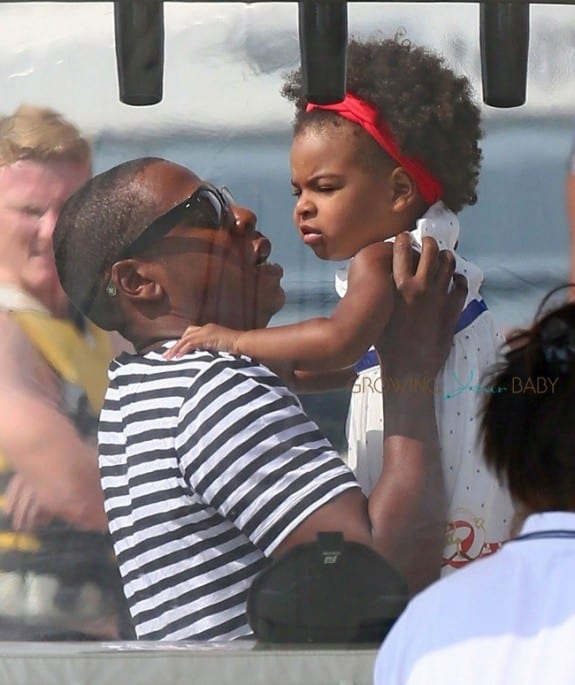 Jay-z with Blue Ivy on vacation in France