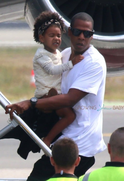 Jay-z with daughter Blue Ivy on vacation in France