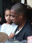 JayZ and daughter Blue Ivy lunch in Paris