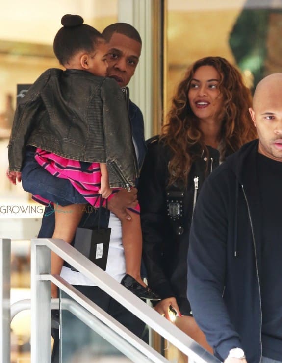 Jayz And Beyonce out shopping in LA with Blue Ivy