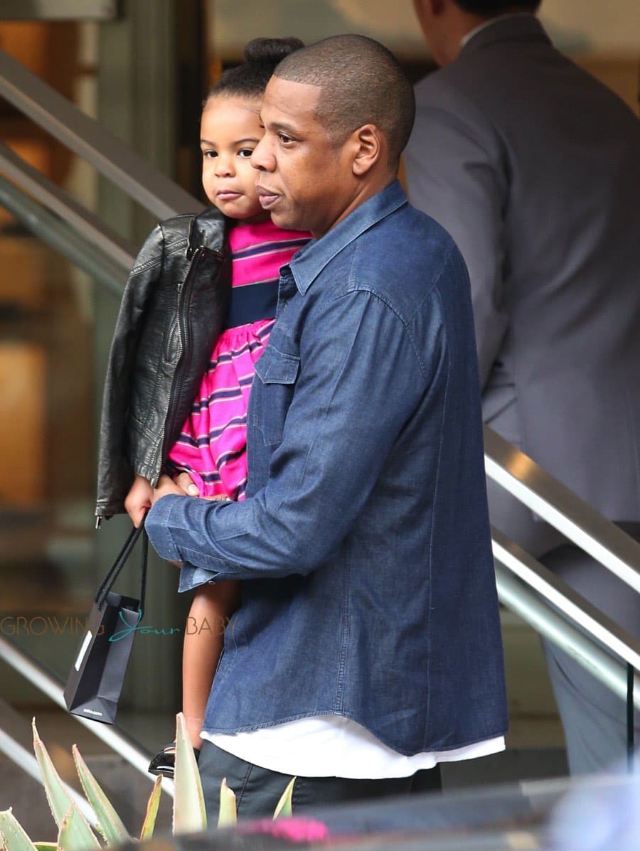 Jayz And Blue Ivy Carter out shopping in LA - Growing Your Baby