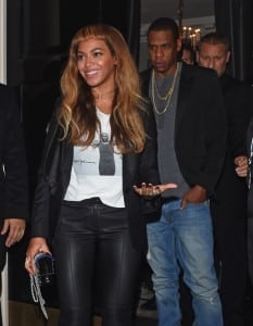 Jayz and Beyonce leave Leaving The Arts Club in London