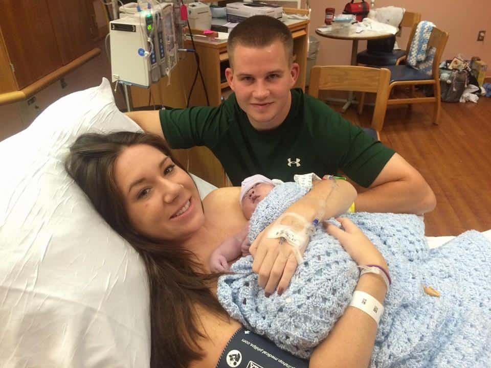 Jenna and Dan Haley with their son Shane