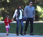 Jennifer Garner and Ben Affleck at the park with their daughter Seraphina