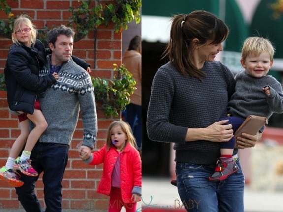 Jennifer Garner and Ben Affleck enjoy a day out a the park with their kids