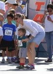 Jennifer Garner and son Samuel Affleck at the 2nd annual "Home Run For Kids" race