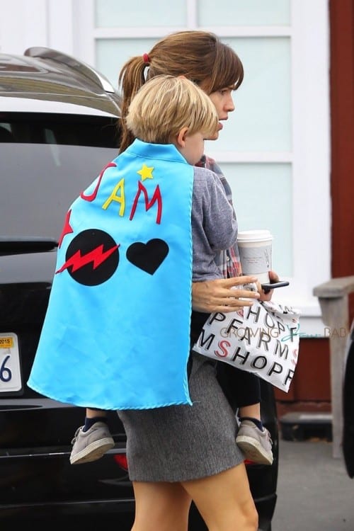 Jennifer Garner at the Brentwood Country Market with son Sam Affleck