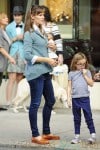 Jennifer Garner with daughter Seraphina out in NYC