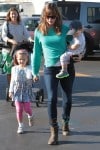 Jennifer Garner takes her kids to the market