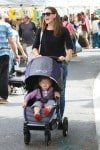 Ben Affleck and Jennifer Garner take their son Samuel and older daughter Violet to the Farmers Market in Pacific Palisades, Los Angeles