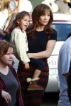 Jennifer Lopez and Emme Anthony on the set of  'The Boy Next Door' in Los Angeles
