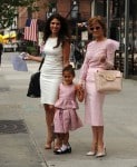 Jennifer Lopez out in NYC with her sister Lynda and daughter  Emma in NYC
