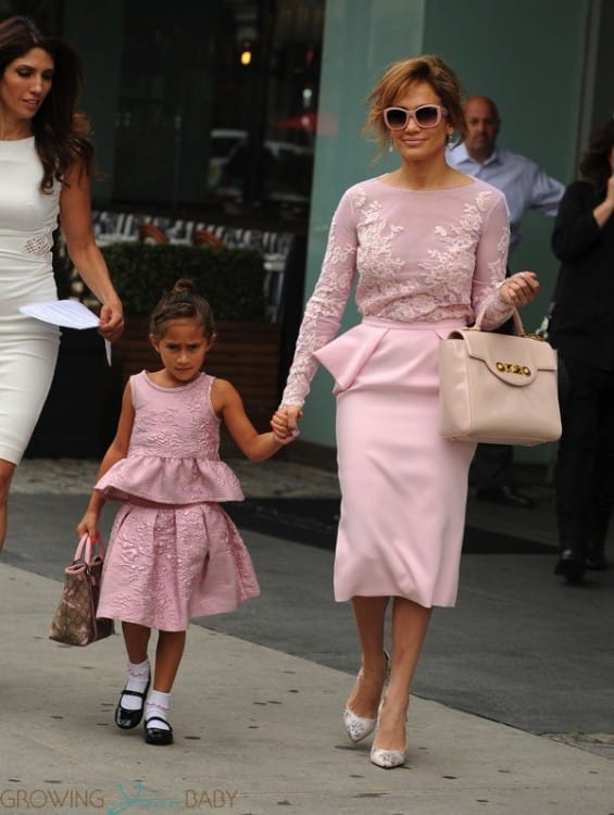 Jennifer Lopez out in NYC with her sister Lynda and daughter Emma in NYC