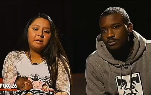 Jessica Escobedo and Aaron Powell with their daughter Melanie