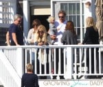 Jessica SImpson and Eric Johnson with their daughter Maxwell at the beach in Newport, RI