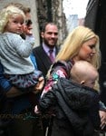 Jessica Simpson and Eric Johnson leave their NYC hotel with kids Ace and Maxwell