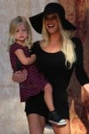Jessica Simpson with daughter Maxwell in LA