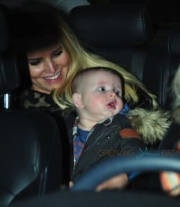 Jessica Simpson with son Ace in Boston