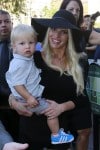 Jessica Simpson with son Ace in LA