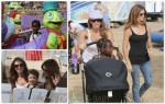 Jillian Michaels and  Heidi Rhoades enjoy the 32nd Annual Malibu Chili Cook Off with their children Lukensia and Pheonix