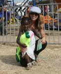 Jillian Michaels and  Heidi Rhoades enjoy the 32nd Annual Malibu Chili Cook Off with their children Lukensia and Pheonix