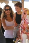 Jillian Michaels and  Heidi Rhoades enjoy the 32nd Annual Malibu Chili Cook Off with their children Lukensia and Pheonix