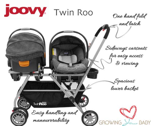 joovy twin roo  car seat stroller